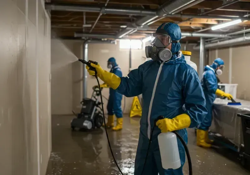 Basement Sanitization and Antimicrobial Treatment process in Canyon, TX