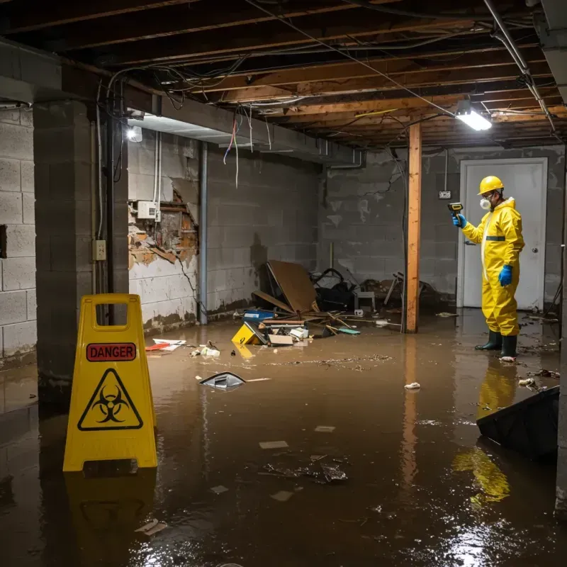 Flooded Basement Electrical Hazard in Canyon, TX Property